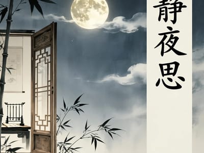 月下的灵光 ——《静夜思》