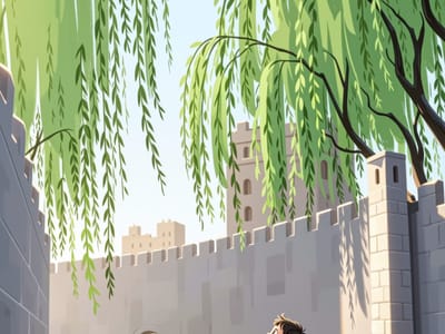 咏柳——春风把树梳漂亮