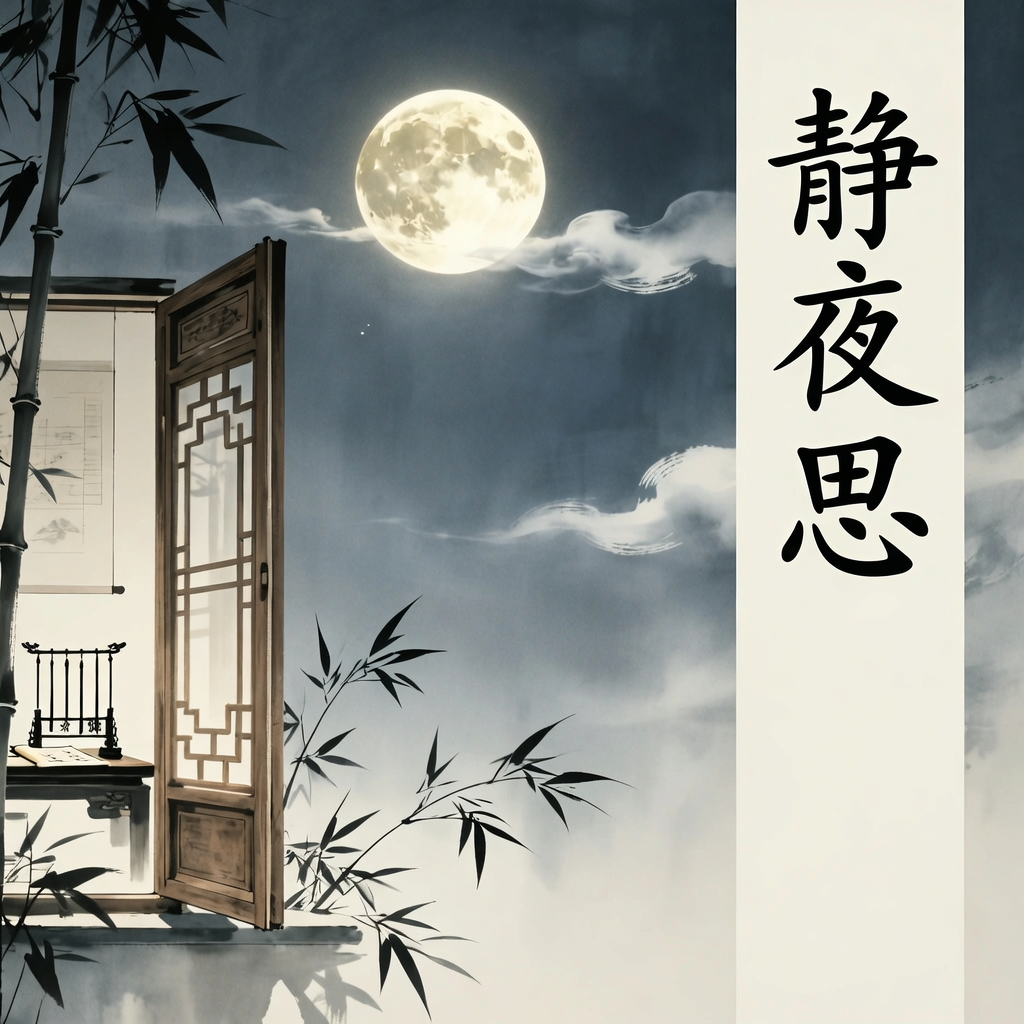 月下的灵光 ——《静夜思》