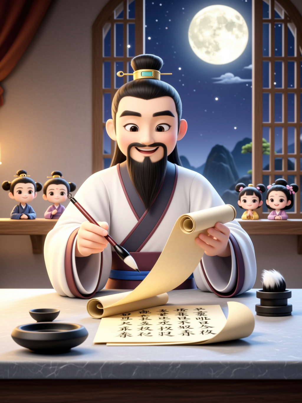 题名《静夜思》